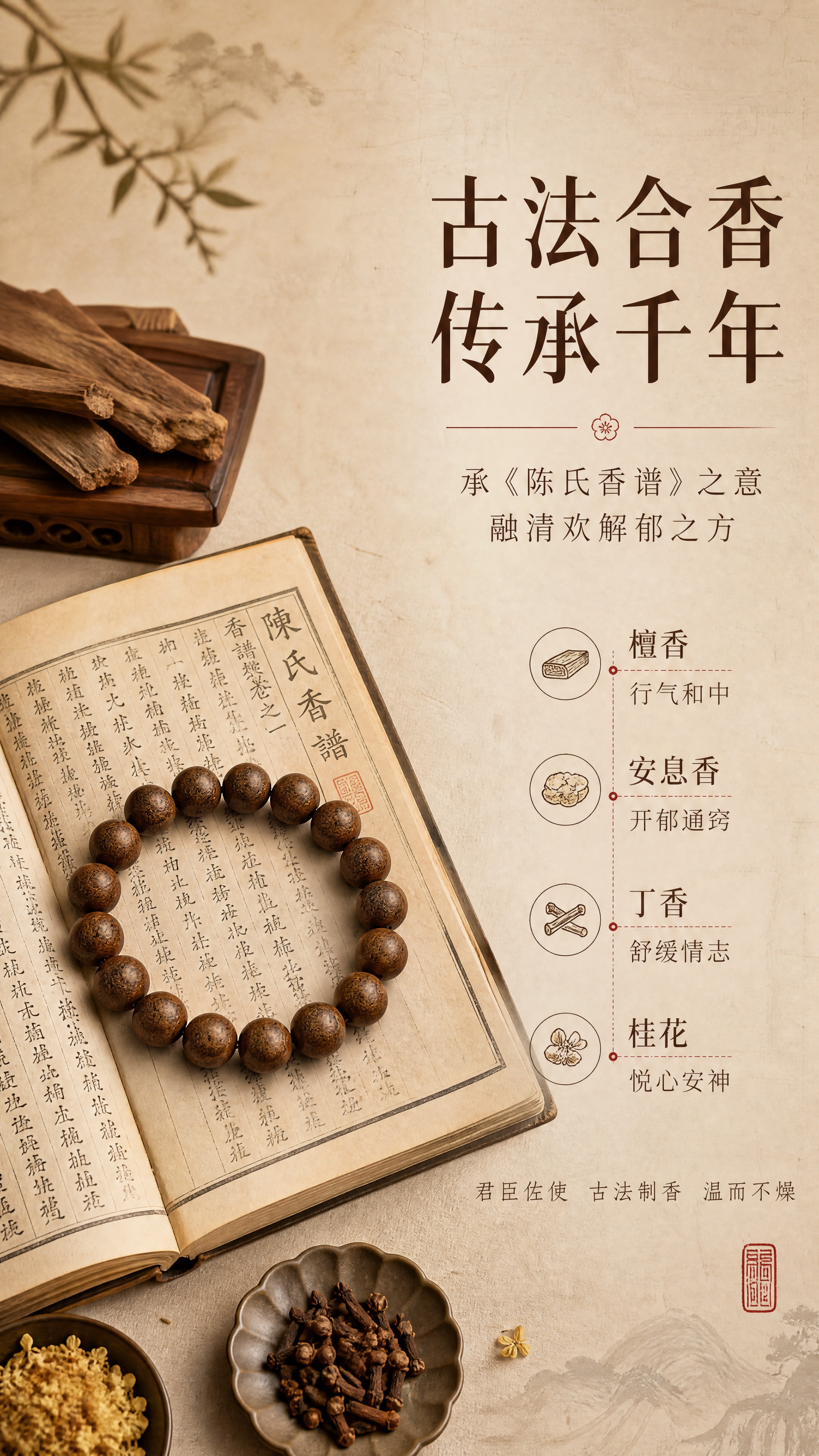 [商品] 使用【图1】棕色圆珠香珠手串；保留珠串全貌、棕褐色香… - 图片创意预览