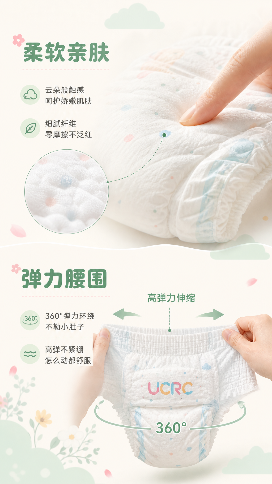 [商品] 使用【图1】UCRC优可瑞婴儿纸尿裤，提取纸尿裤本体… - 图片创意预览
