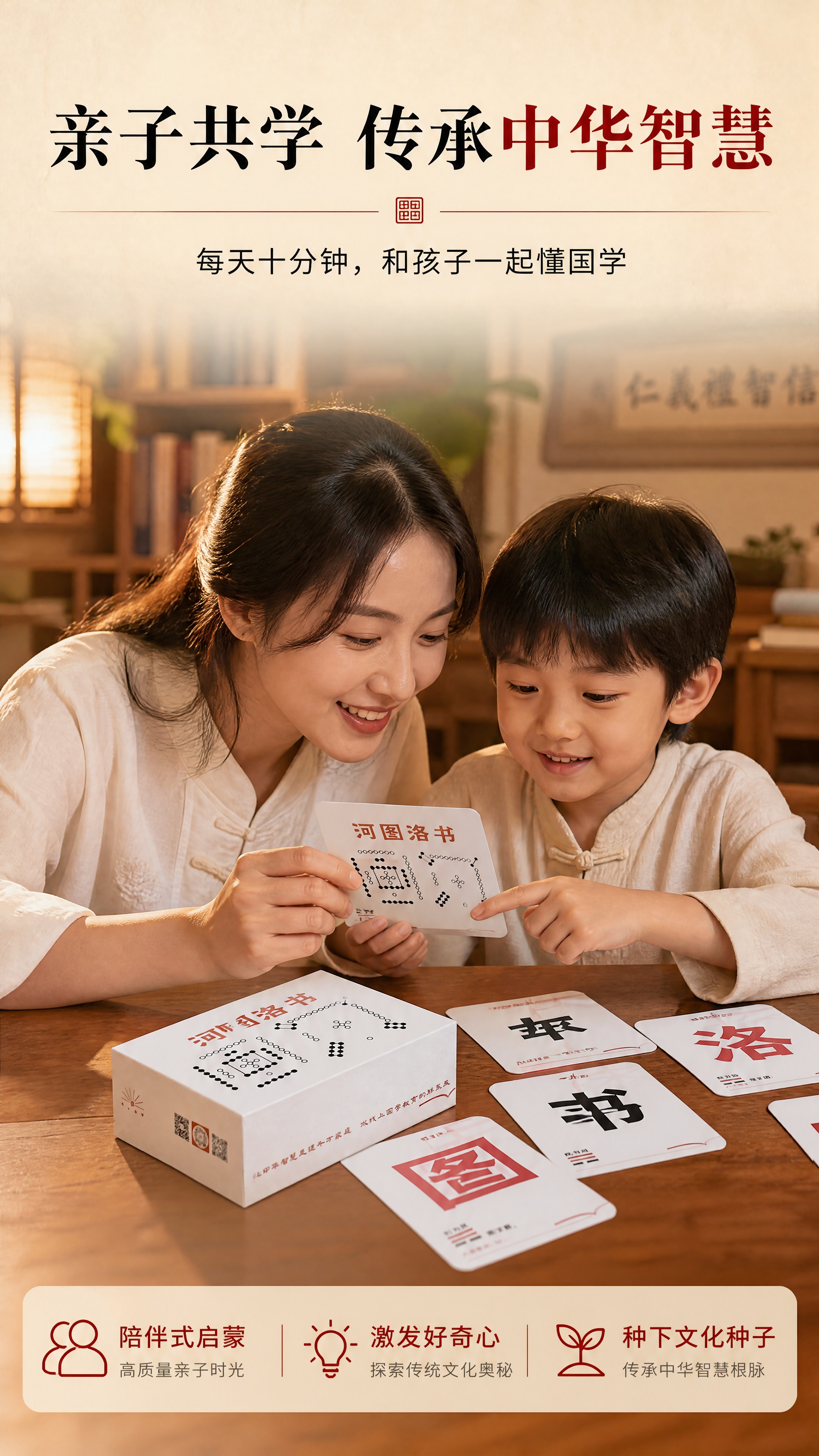 [商品] 使用【图1】河图洛书国学卡片套装；保留包装盒与卡片的… - 图片创意预览
