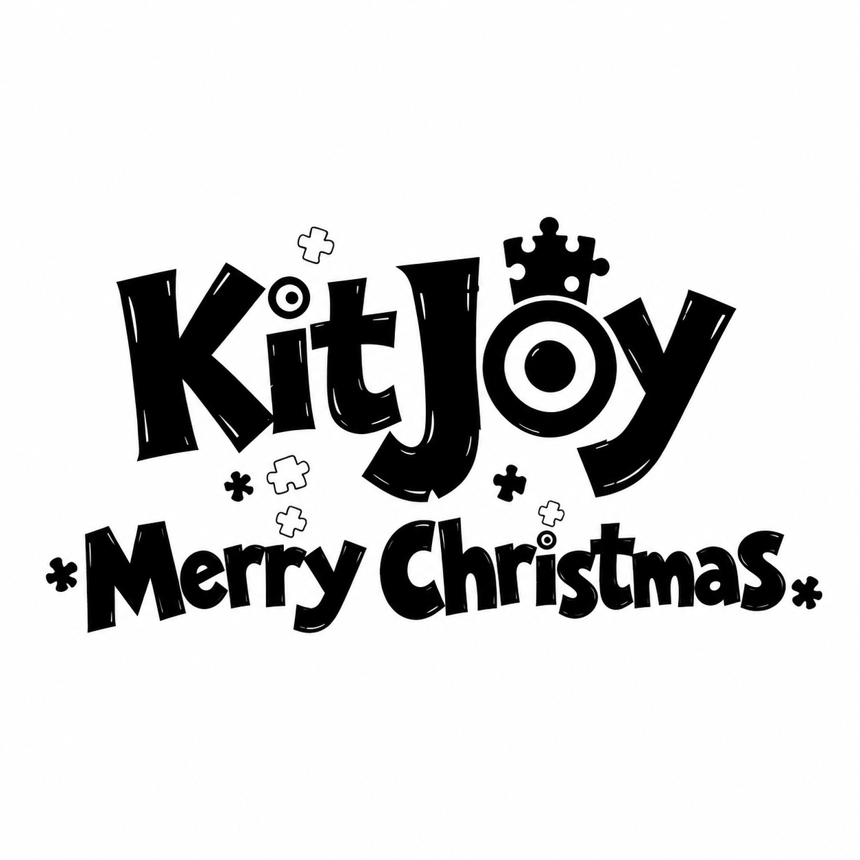 保留参考图中"KitJoy"字母设计完全不变，在其正下方添加一… - 图片创意预览