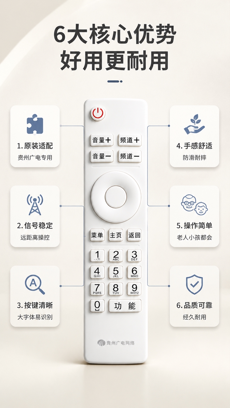 [商品] 使用【图1】贵州广电网络白色机顶盒遥控器；保留白色长… - 图片创意预览