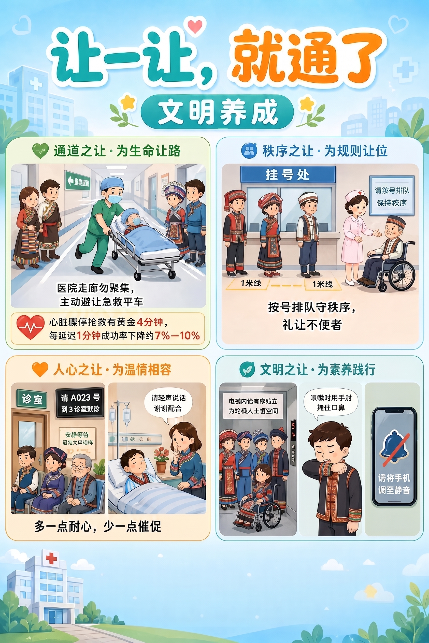 把所有患者的服装都改成少数民族服装 - 图片创意预览