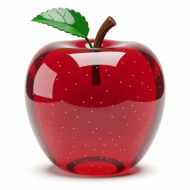 帮我生成一个果冻苹果预览效果