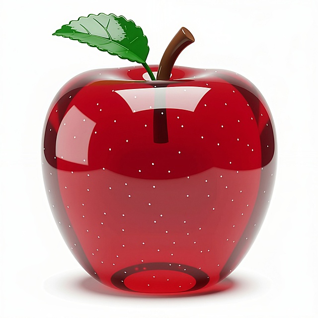 帮我生成一个果冻苹果