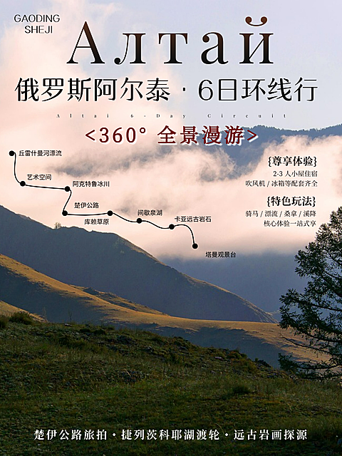 旅游实景排版小红书封面
