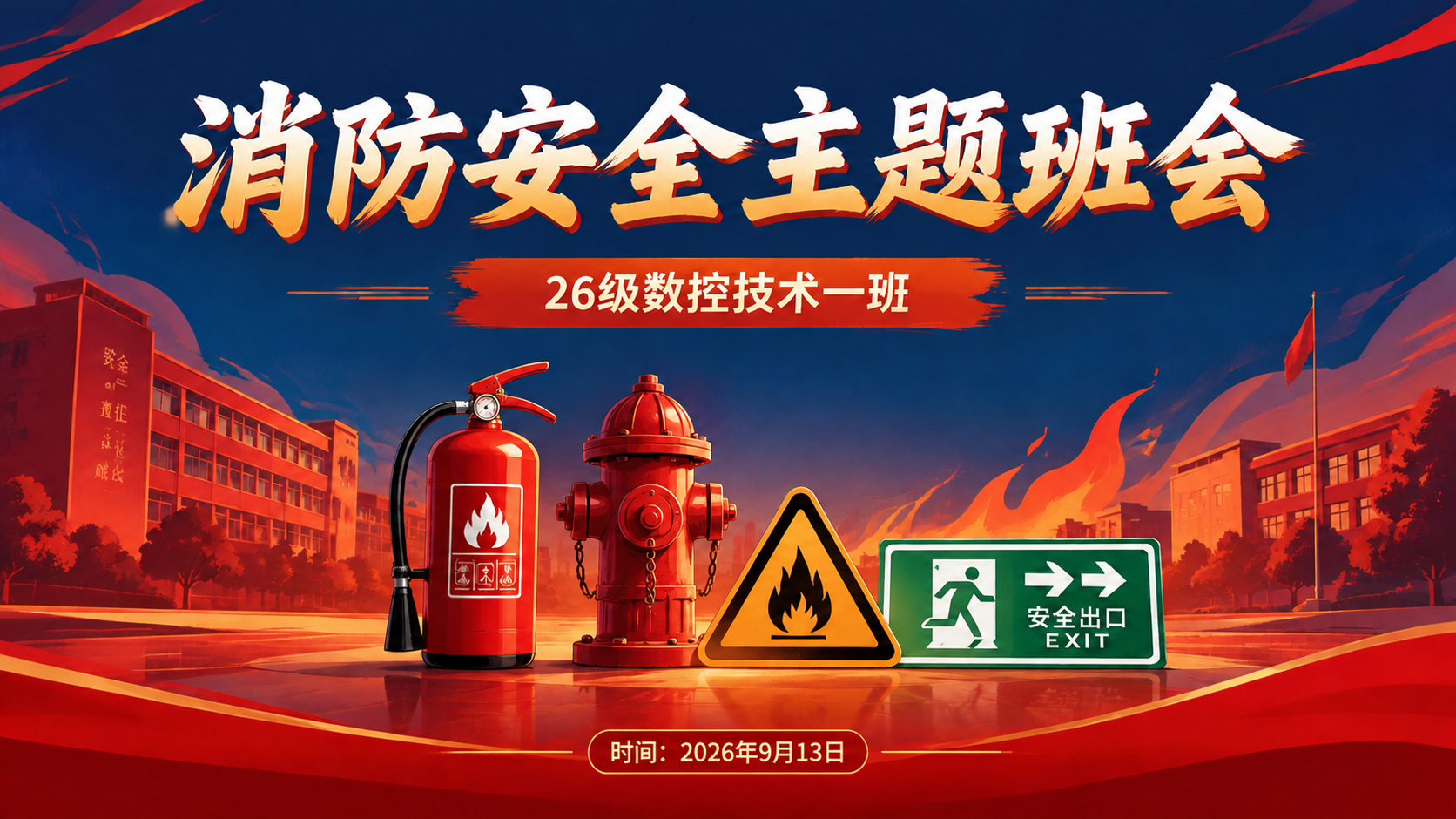 将图片底部的时间文字修改为"时间：2026年9月13日"，保持… - 图片创意预览