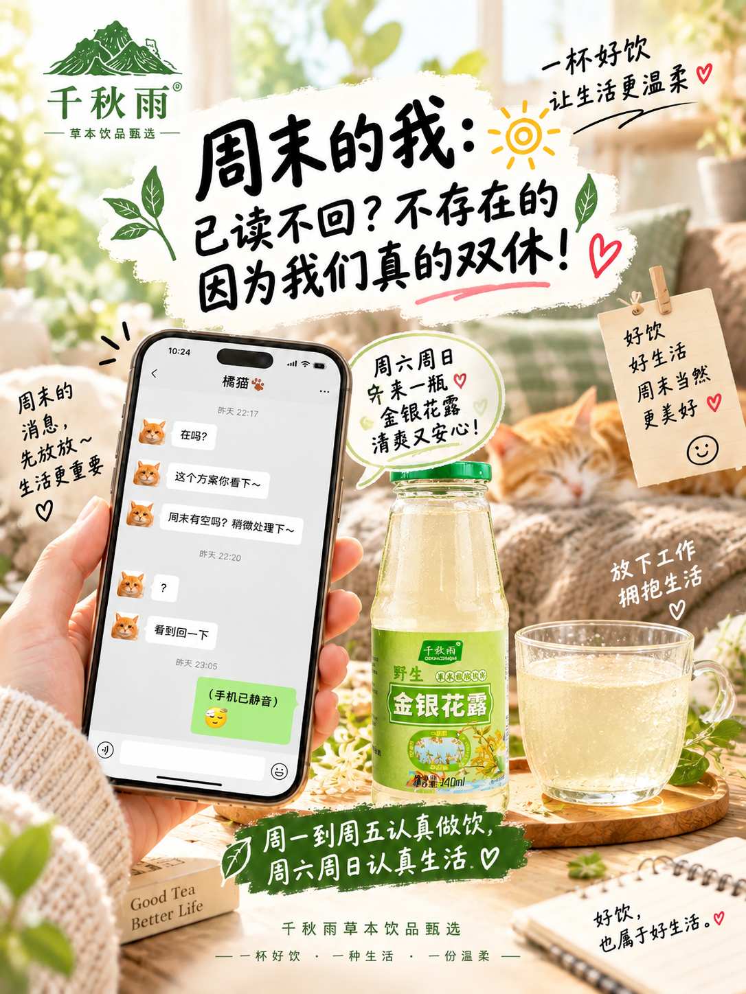 小红书大字封面，配图大字，ins清新治愈风，版式精美，小红书笔… - 图片创意预览