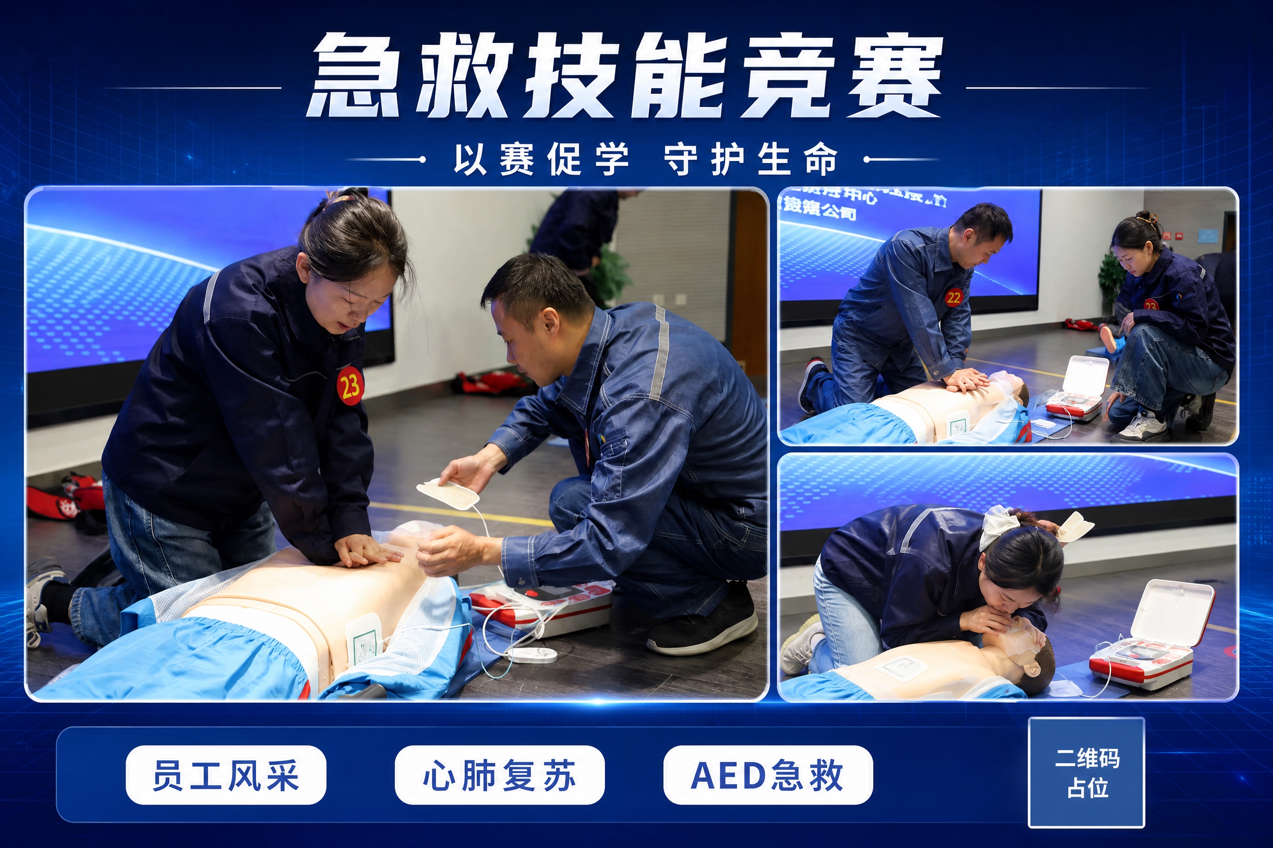 企业通讯稿配图海报，横版6:4比例，专业纪实风格，蓝色企业色调… - 图片创意预览