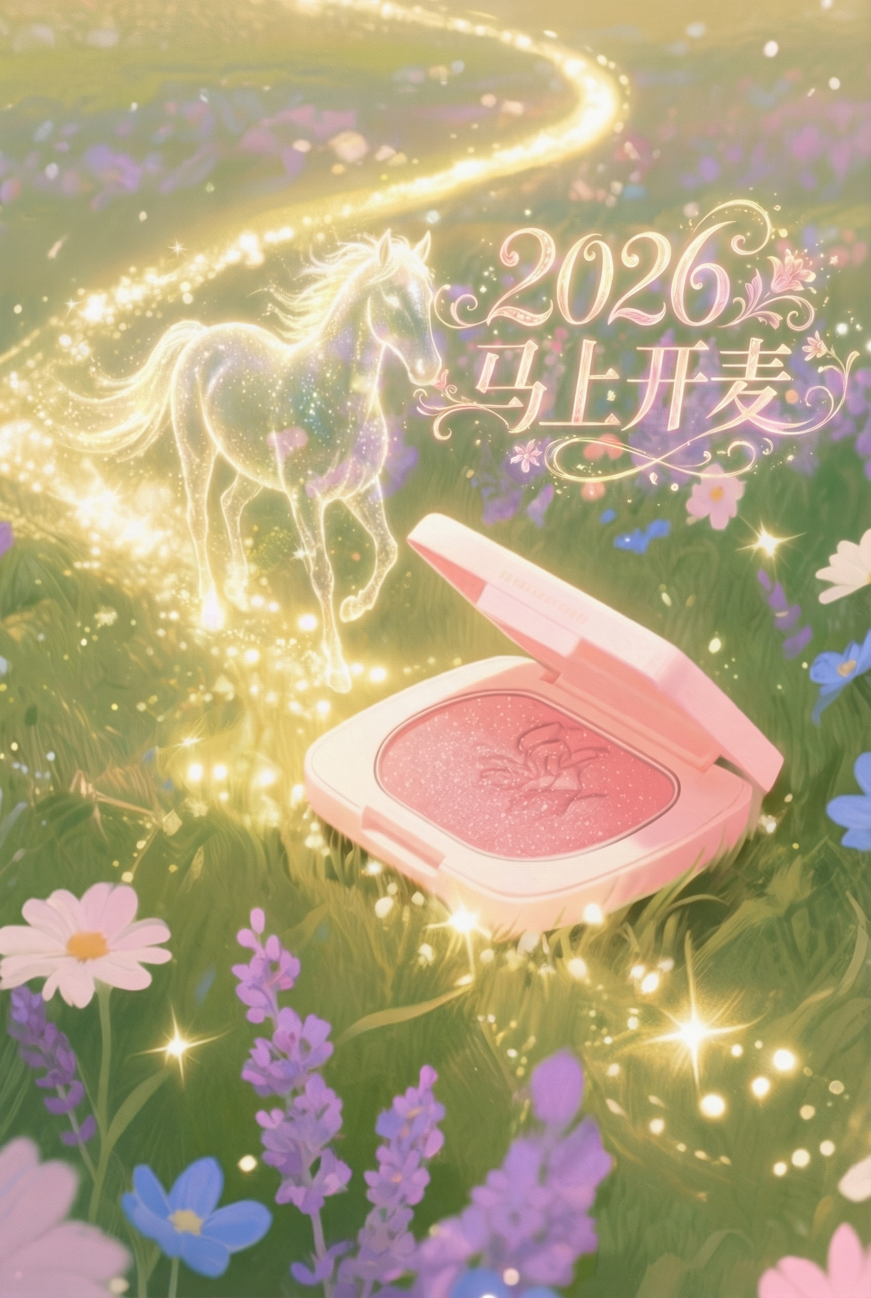 增加标题“2026 马上开麦”，纤细的花体字，装饰笔画，花哨的… - 图片创意预览
