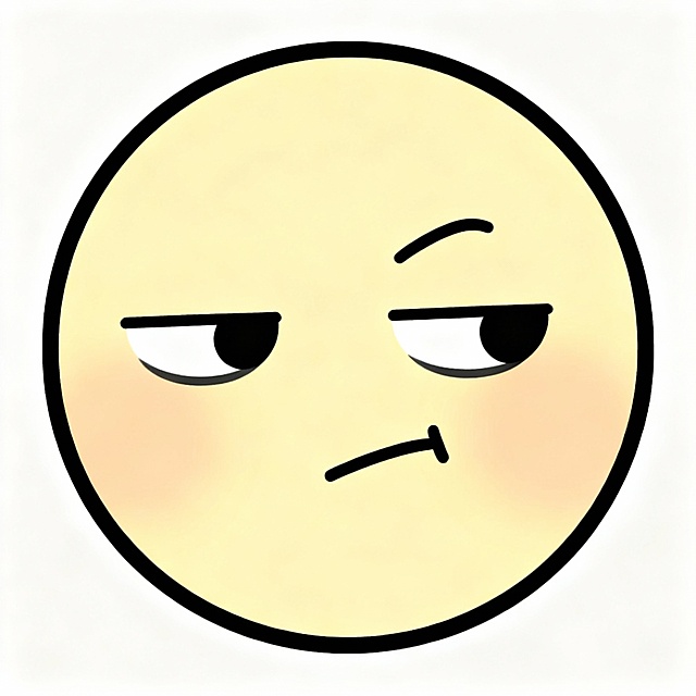 生成5张圆形边框脸部表情包图片