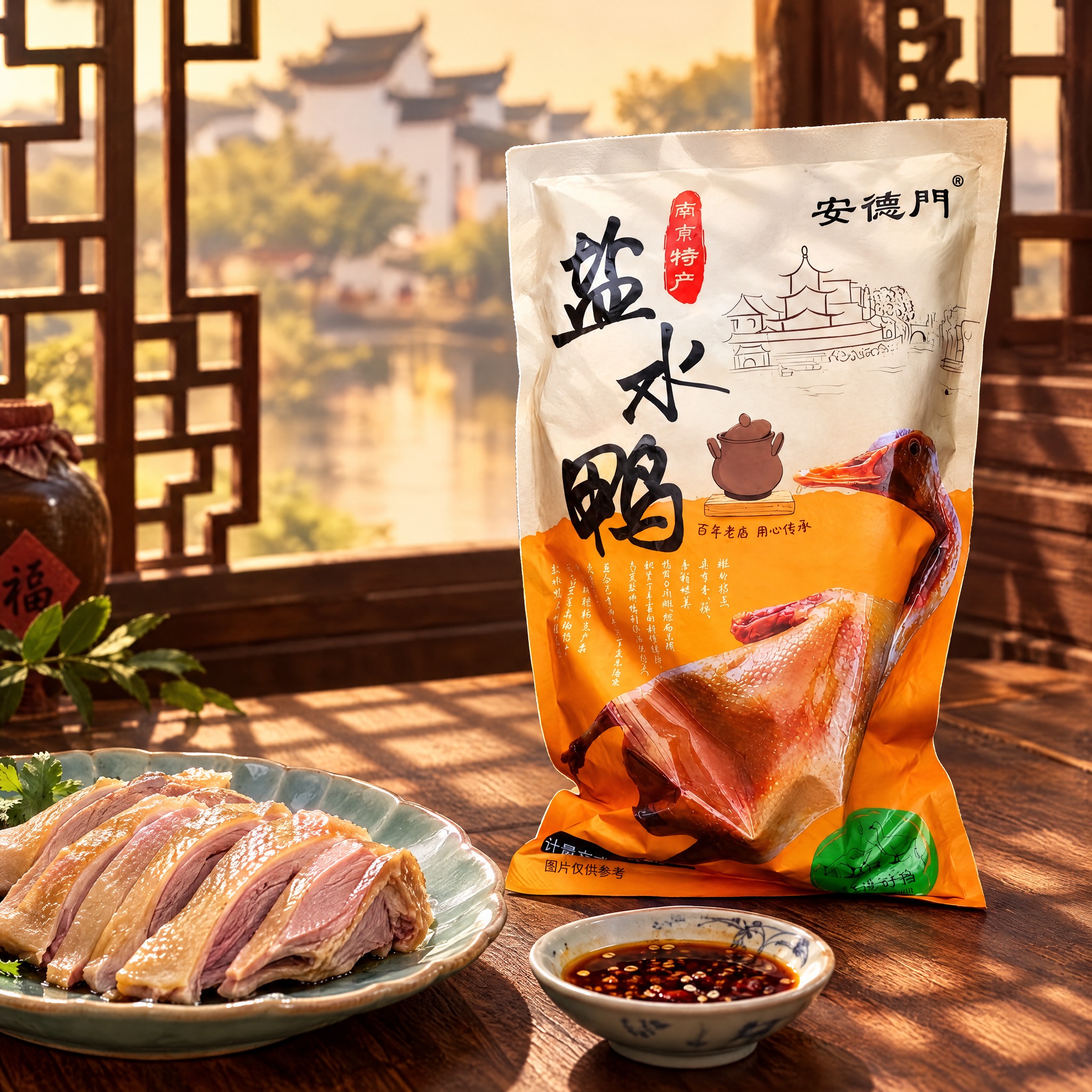 [商品] 使用【图1】安德门南京盐水鸭袋装产品；保留包装袋整体… - 图片创意预览