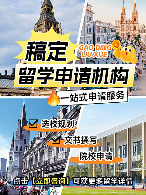 教育培训留学申请攻略指南拼图花字小红书封面