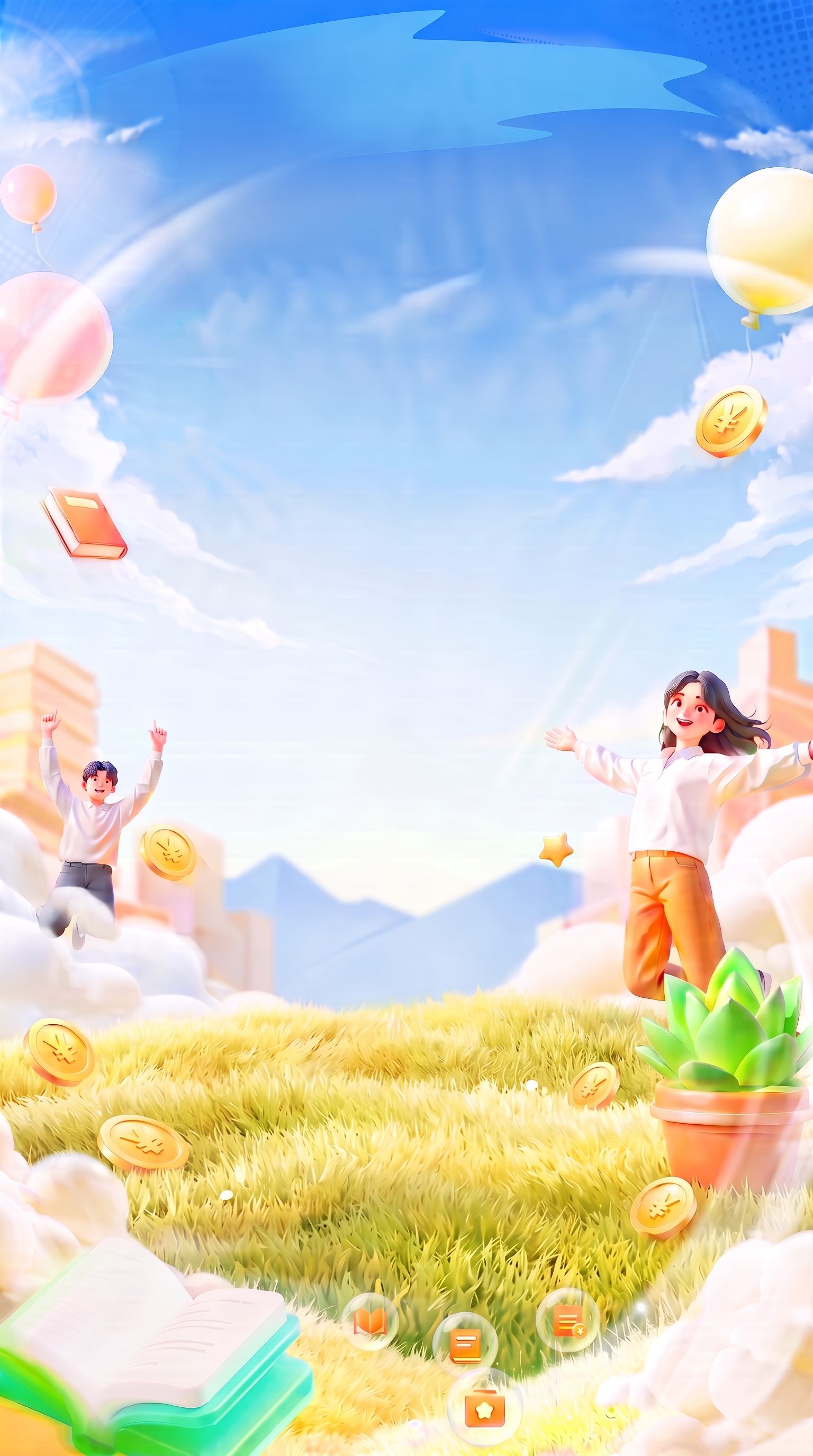去掉页面中心的蓝绿标题框，其他内容保持不变 - 图片创意预览