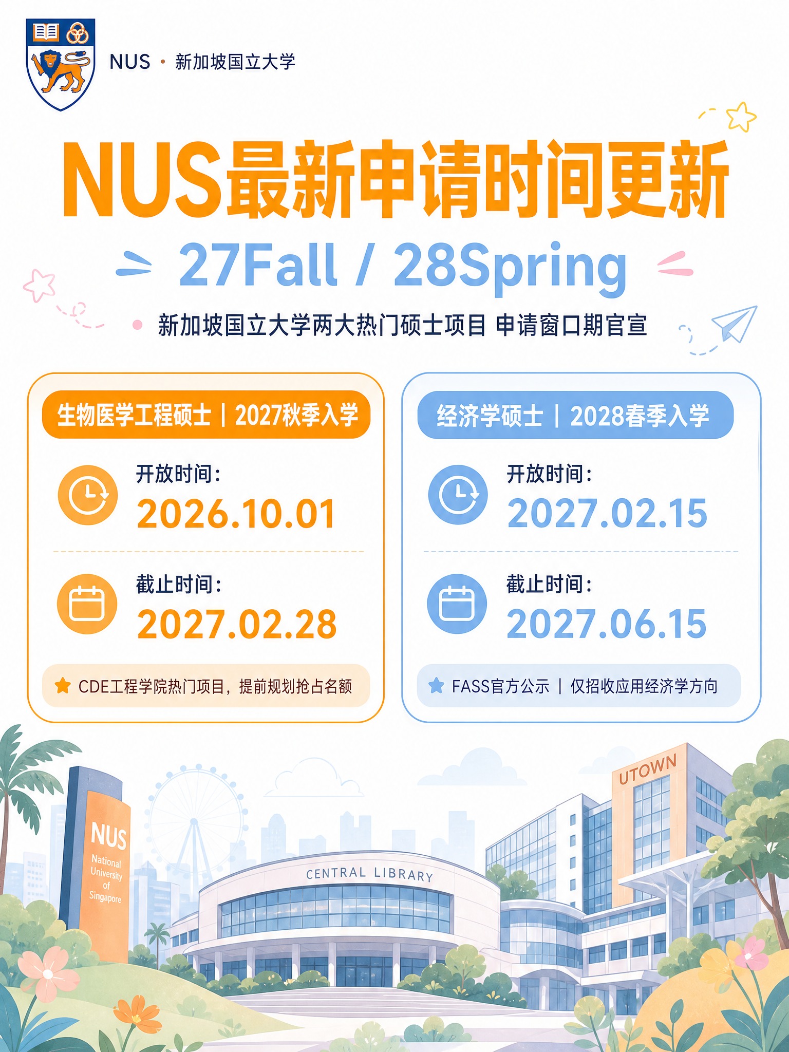 小红书竖版留学信息海报，白色背景，明亮清新氛围，低饱和度配色，… - 图片创意预览