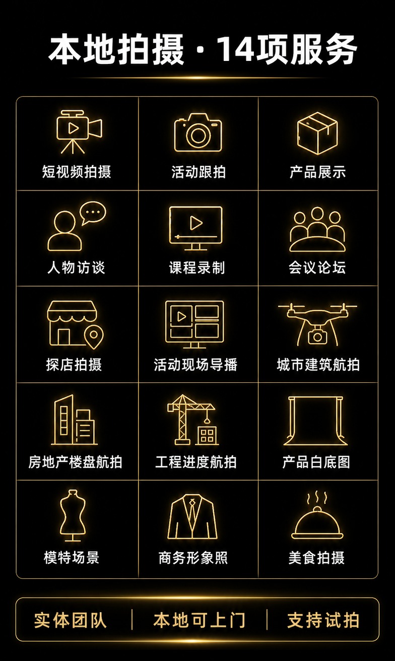 [商品] 影像工作室本地拍摄服务细分页，非实物服务类，无产品图… - 图片创意预览