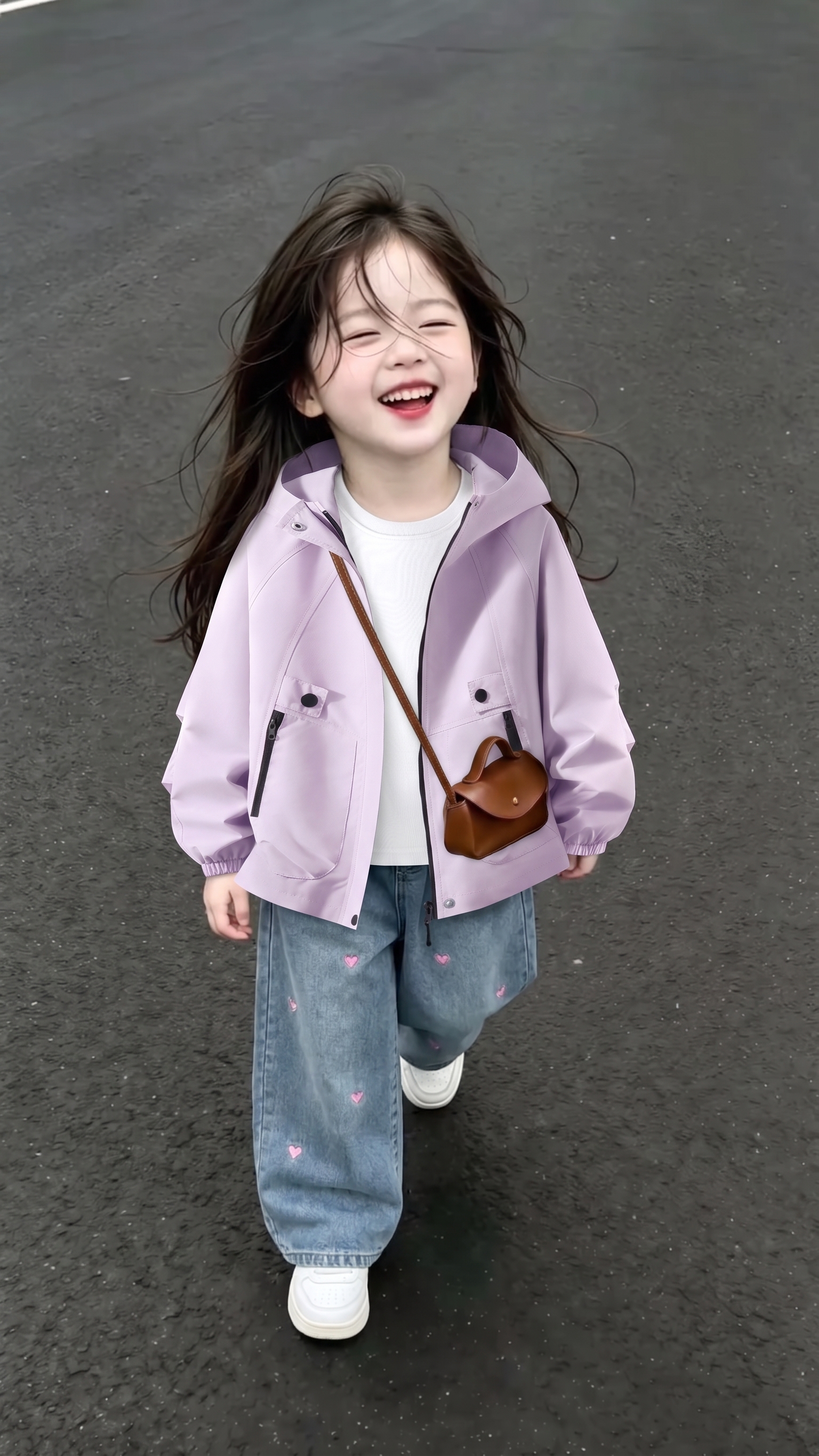 用图1衣服裤子替换掉图2的模特身上穿的衣服裤子，保留原场景光影… - 图片创意预览