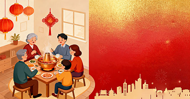 针对南网在线 APP 春节是否居家用电主题 banner，素材需兼顾节日氛围、品牌属性、核心信息三大要素，同时贴合用电服务场景，具体可分为以下四类：
节日氛围类素材
核心元素：红色为主色调的春节传统符号，如灯笼、中国结、春联、烟花、福字、生肖形象（如蛇年剪纸蛇）、元宝、鞭炮（简化线条版，避免喧宾夺主）。
辅助元素：暖色调渐变背景（红金渐变 / 橙红渐变）、雪花、梅花枝（增添冬季氛围感）、万家灯火的简笔画剪影（呼应居家用电场景）。
品牌与场景类素材
品牌元素：南网在线的 logo（放置于 banner 角落，不遮挡核心信息）、品牌主色（蓝色）的点缀线条（平衡红色的厚重感）。
场景元素：居家用电的温馨场景插画，如一家人围坐看电视、煮火锅、灯光下贴春联的局部特写（避免复杂人物，突出 “居家” 氛围）；电表、电暖器、电饭煲等家电的简约图标（暗示用电主题）。