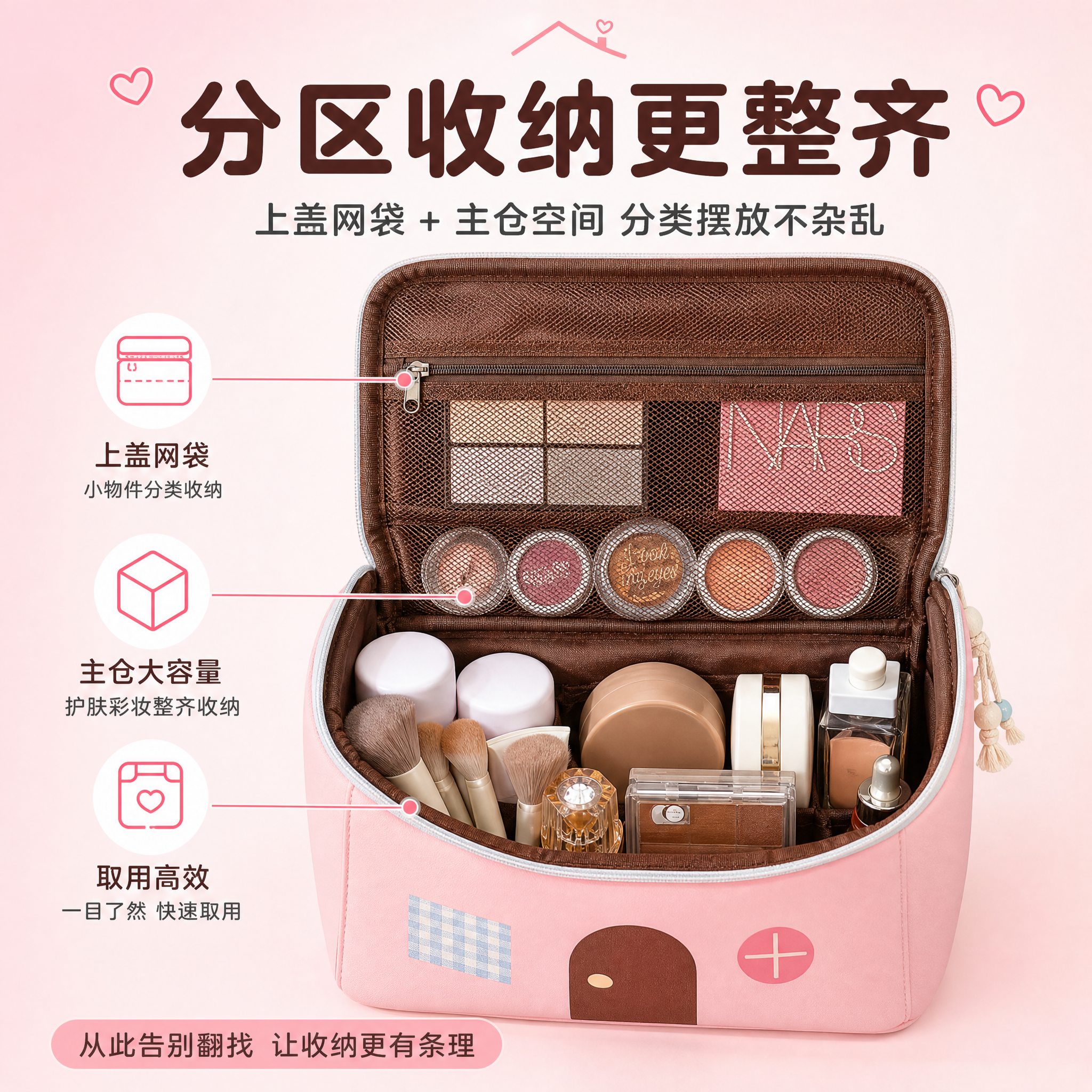 [主图-2] 主题：分区收纳更整齐 大容量好分类。唯一任务：展… - 图片创意预览