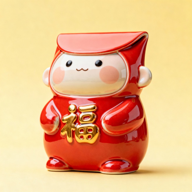 画面主体是一只卡通红包预览效果