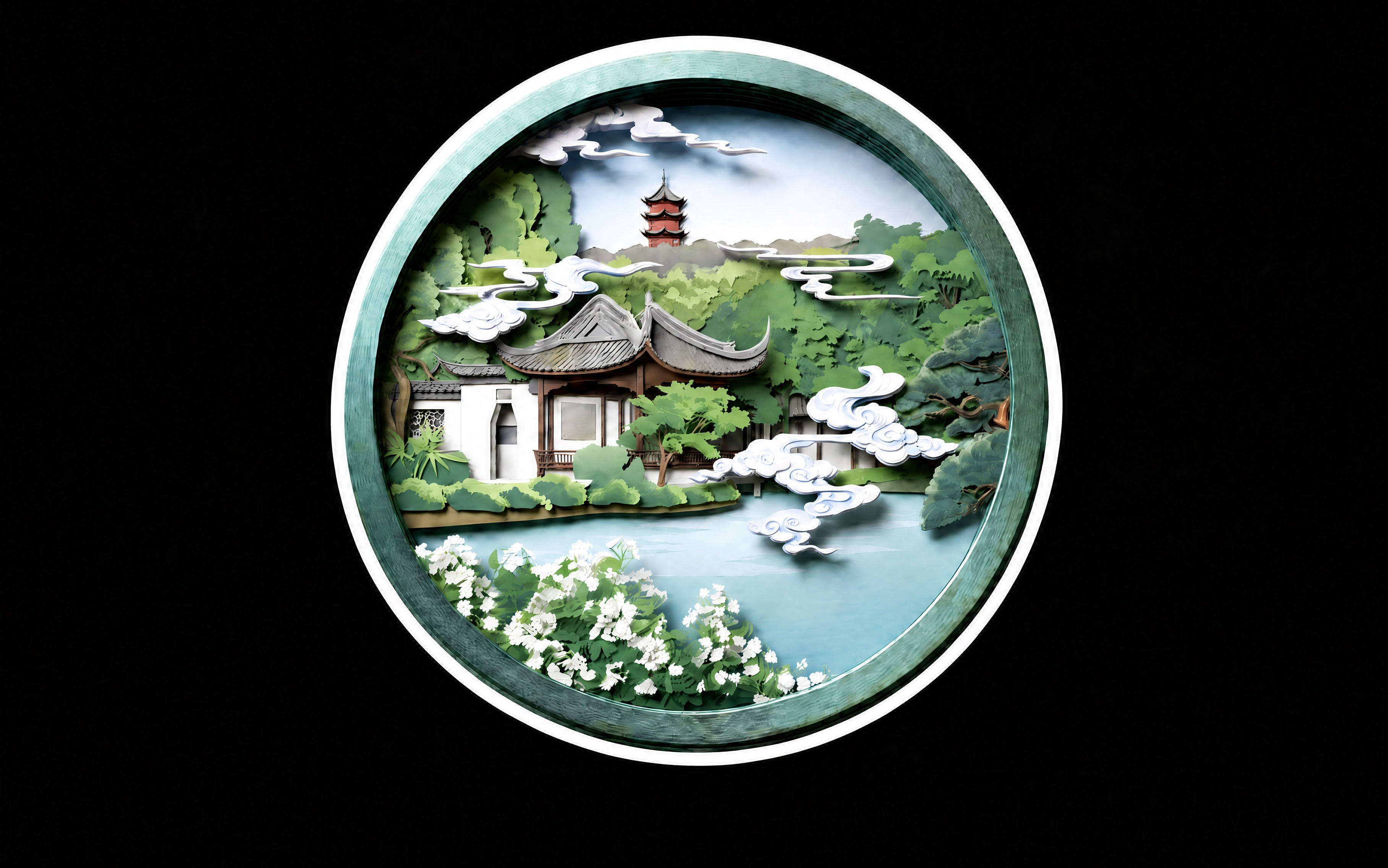 将背景改为纯黑色，产品主体和白色描边保持不变，贴纸效果，高清精致 - 图片创意预览