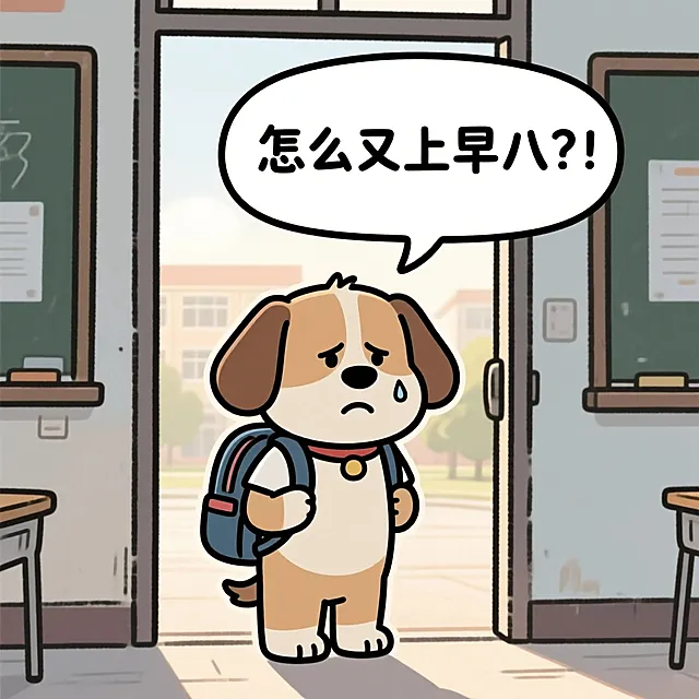 怎么又上早八？