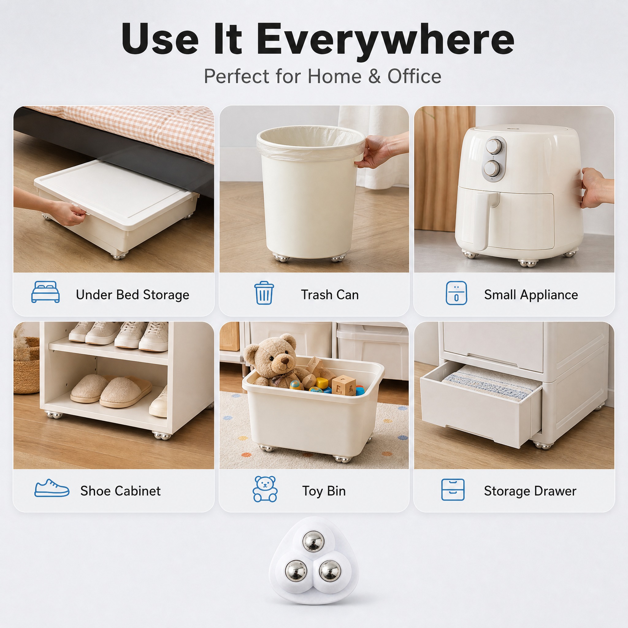 [商品] 使用三角款三钢珠粘贴式万向轮产品图；保留三角白色AB… - 图片创意预览