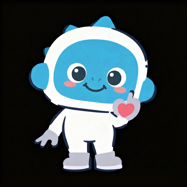 根据这个形象和风格，生成一个保留原风格和形象的变换成正面的一个笔芯动作预览效果