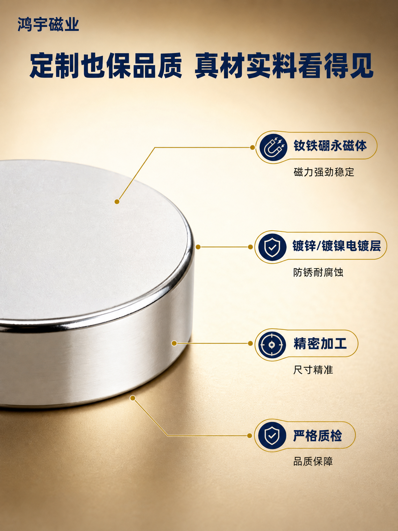 [商品] 使用【图1-图5】钕铁硼强磁 可定制 圆形磁铁；保留… - 图片创意预览