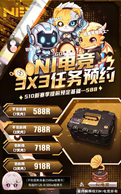 在原图基础上修改文字：将文字'510新世纪提前预定基础'改为'510新赛季提前预定基础——588'，其余画面内容、风格、颜色和排版保持不变预览效果