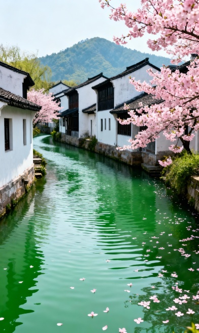 生成10张图片，主题是“春季风景”，比例9比15，不要出现人物预览效果