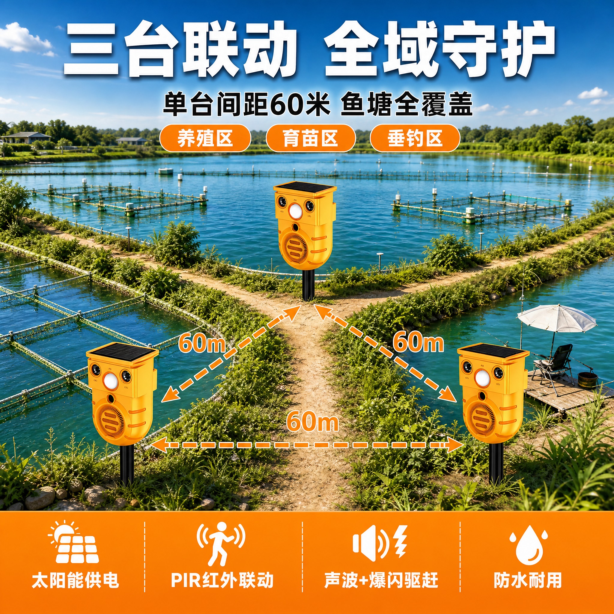 [主图-1] 首图点击率 三台联动全域守护 户外驱赶器主视觉海… - 图片创意预览