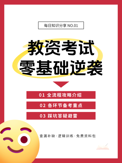 教育攻略指南简约边框小红书封面预览效果