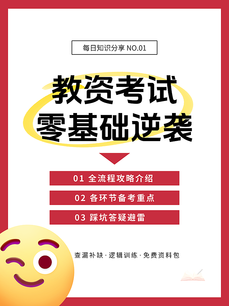 教育攻略指南简约边框小红书封面