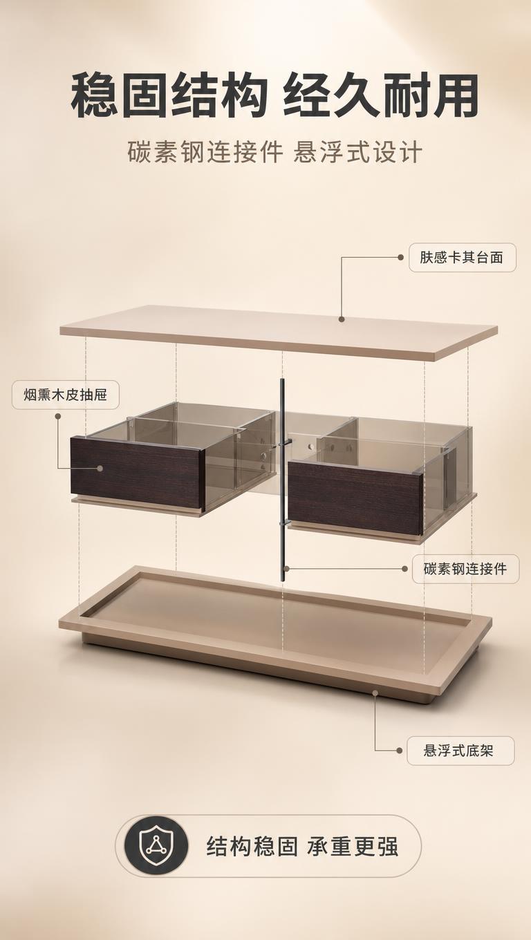[商品] 使用【图1】DG-8851电视柜；保留碳素钢竖条连接… - 图片创意预览