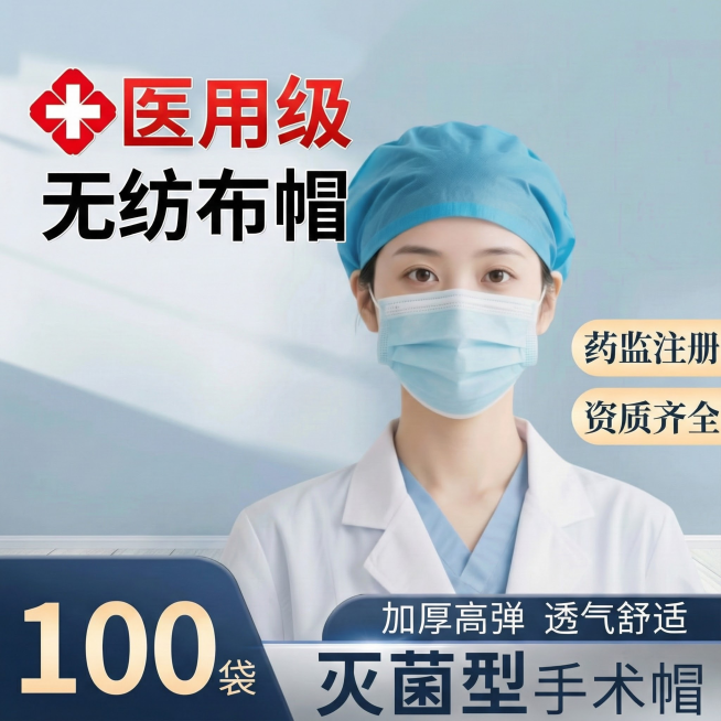 再把右下角的黑色小字跟左边无纺布字体下边的产品去掉预览效果