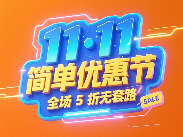 双11·赛博朋克艺术字