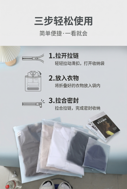 第14屏：使用方法简单易懂，严格还原上传产品参考图，精准复刻包装设计、产品配色、LOGO位置及比例、文字内容及字体、图案元素及细节，无任何偏差，色彩无失真；产品与画面中其他物体的比例遵循真实物理空间逻预览效果