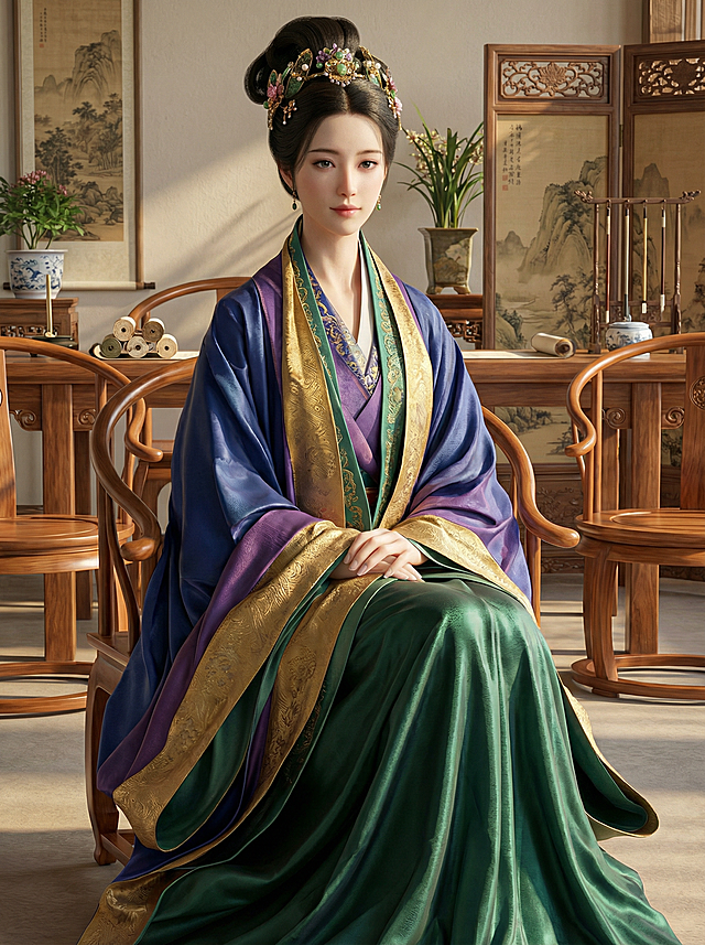 请将图片渲染成高清彩色立体图，背景采用宋代家居。