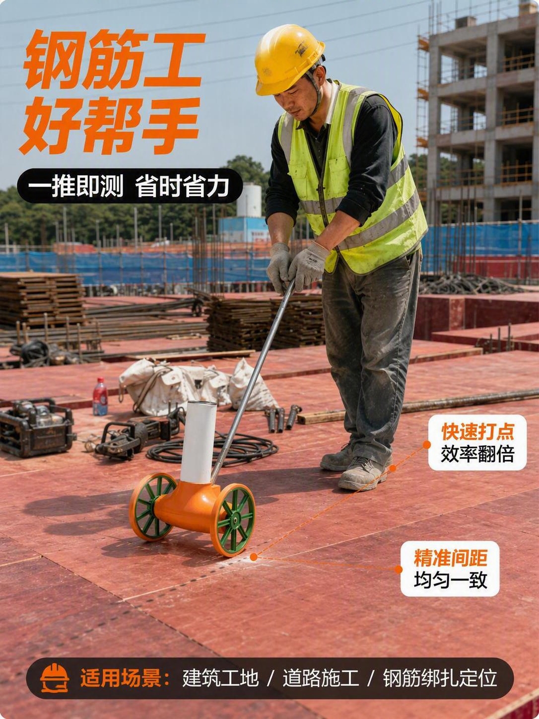 将第一张图的背景替换为第二张图中的红色木质模板建筑工地场景。保… - 图片创意预览