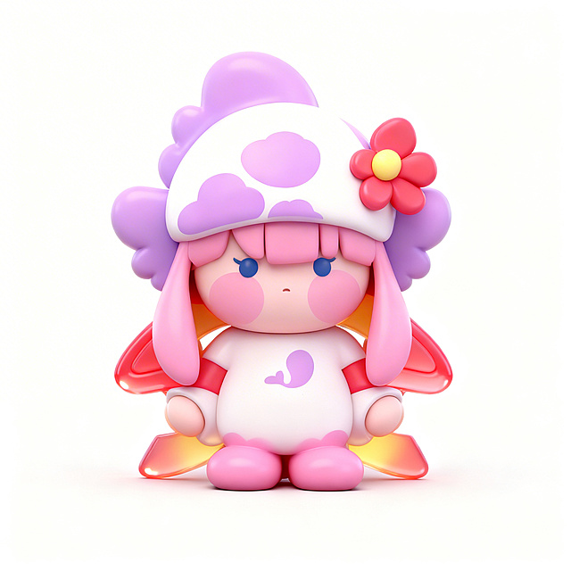 打光更亮些，红色和黄色区域改为半透明材质质感