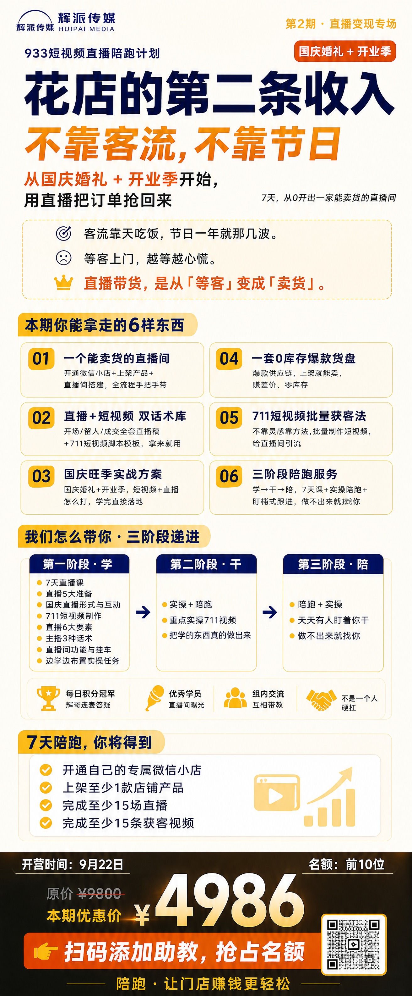 竖版加长海报，米白色到浅黄色渐变背景，知识付费社群专业风格，和… - 图片创意预览