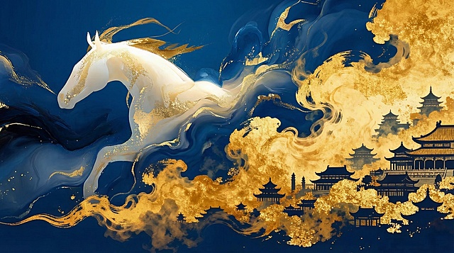 两图进行融合，去除文字，调整为蓝色系