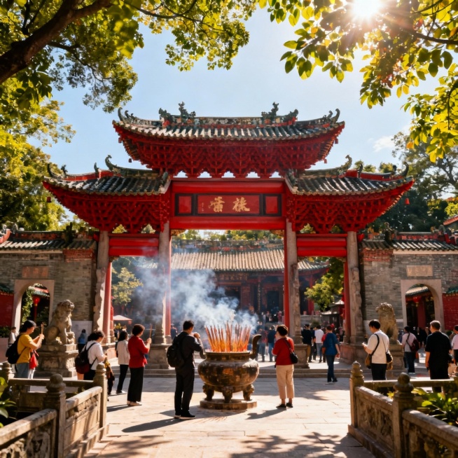 生成4张与广东省佛山市家乡主题相关的宣传图片（如风景、人文、未来想象图等）。每张图片需注明生成所用的提示词预览效果