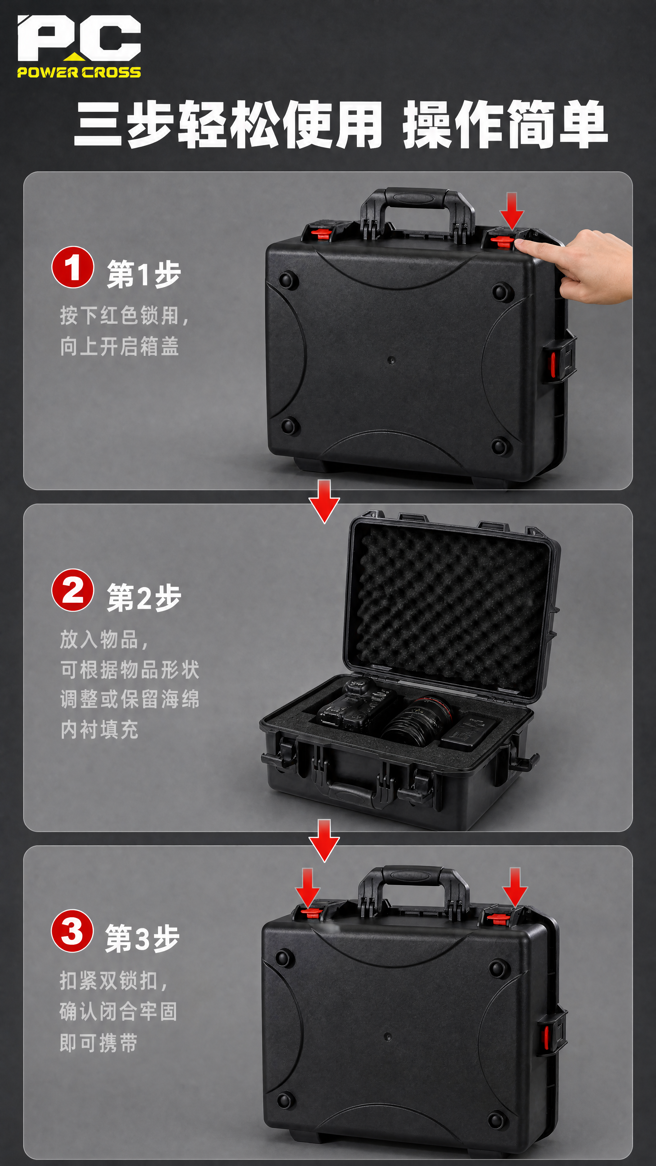 [商品] 使用【图2】【图3】【图4】手提防护箱开合状态图；保… - 图片创意预览