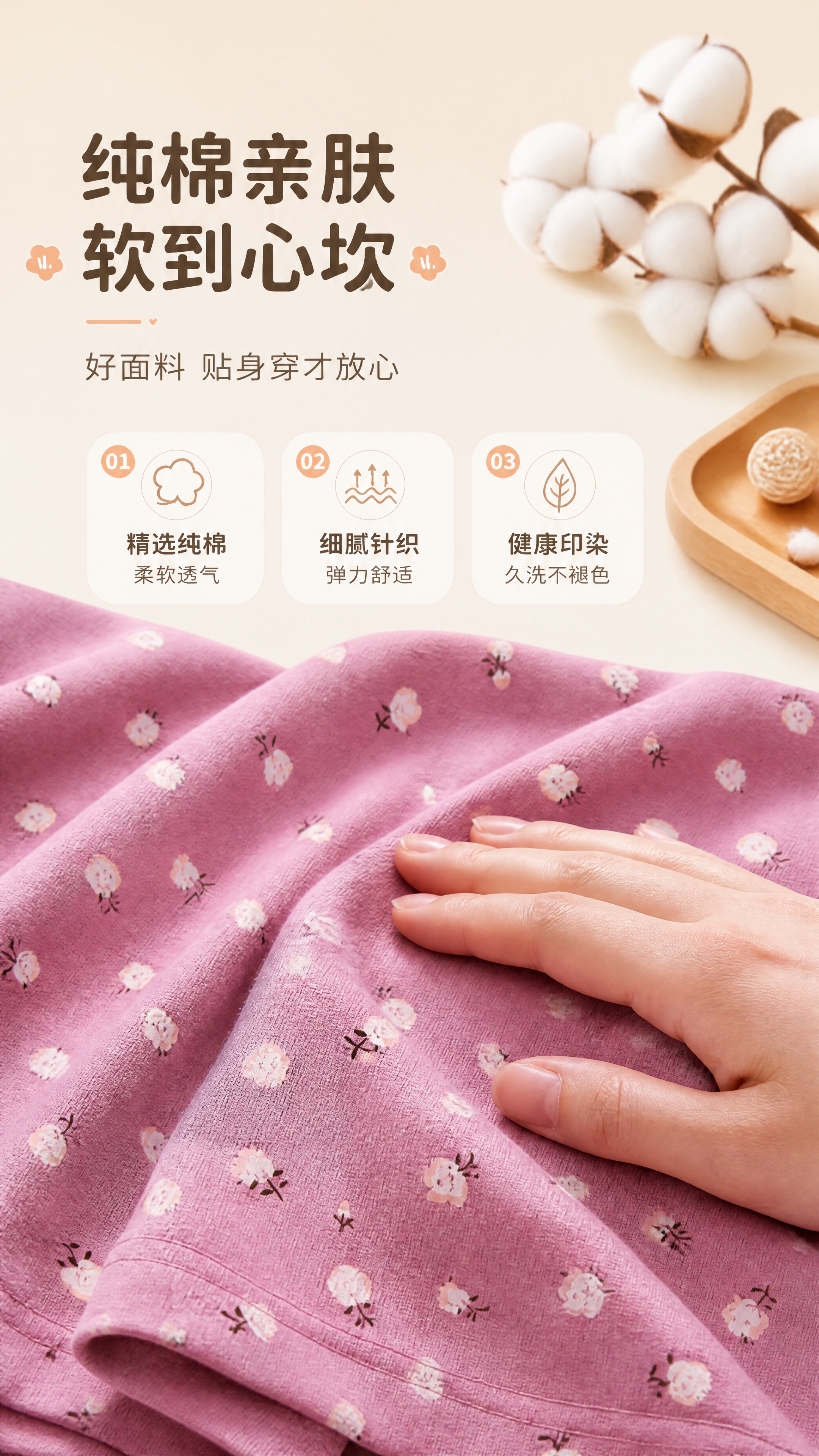 [商品] 使用【图6】【图7】纯棉面料细节图；商品处理：保留碎… - 图片创意预览