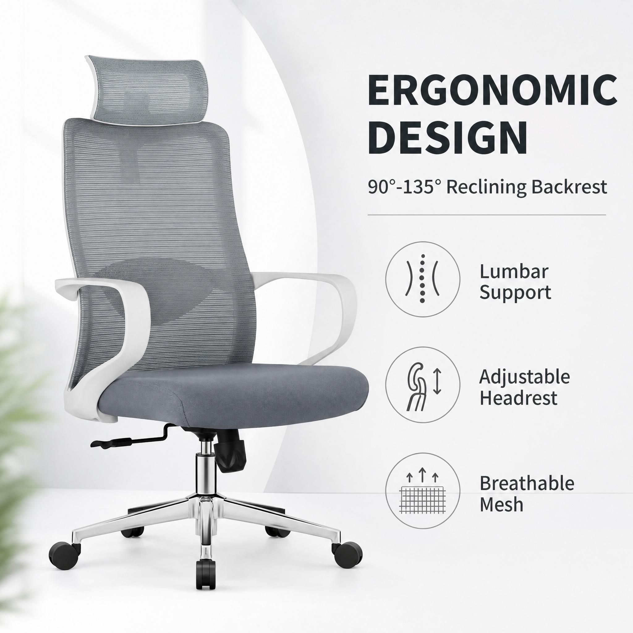 Ergonomic office chair product… - 图片创意预览