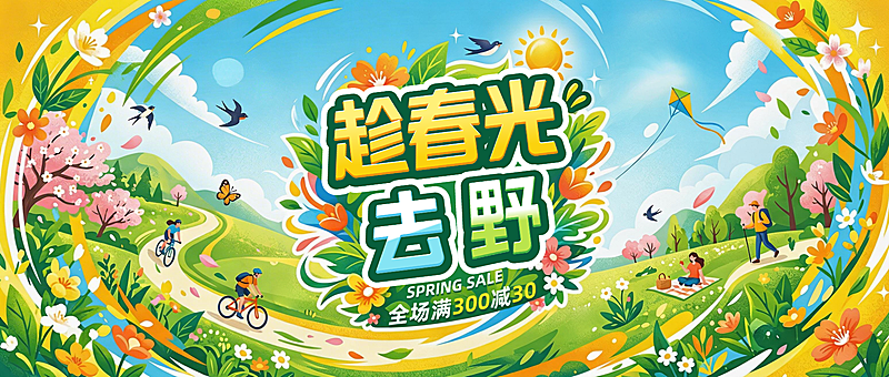 趁春光去野营销公众号首图