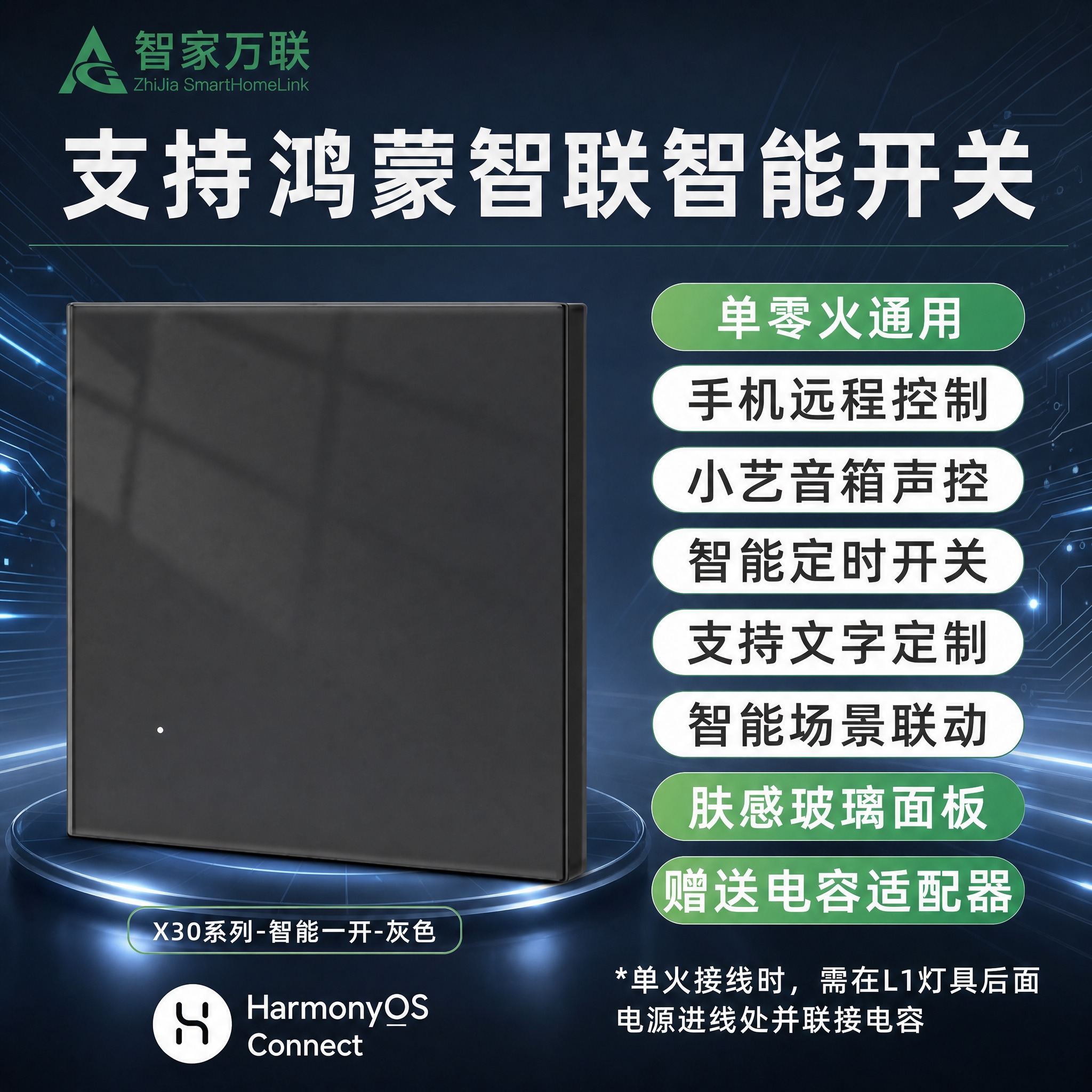 将背景替换为高级深灰蓝渐变科技背景，带有细腻的科技光纹和微弱光… - 图片创意预览