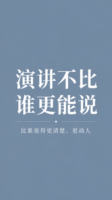 第 1 张（封面）
底色：莫兰迪雾霾蓝
主标题（大字体）：演讲和聊天，根本不是一回事
副标题（小字体）：90% 的人都搞错了
底部小字：壹飞的慢演讲
第 2 张（内页・对比 1-2）
底色：浅米白
主预览效果