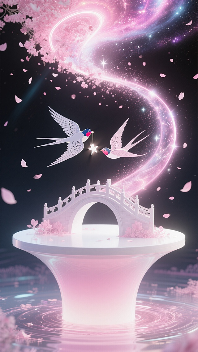 七夕浪漫背景图